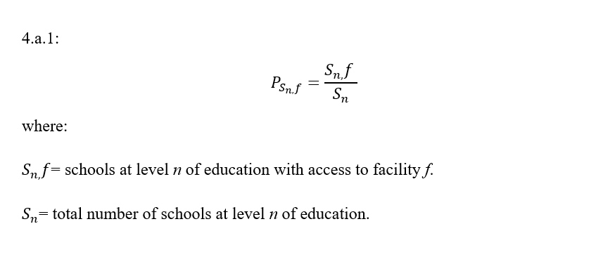 4.a.1 indicator formula